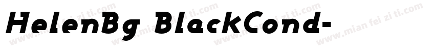 HelenBg BlackCond字体转换